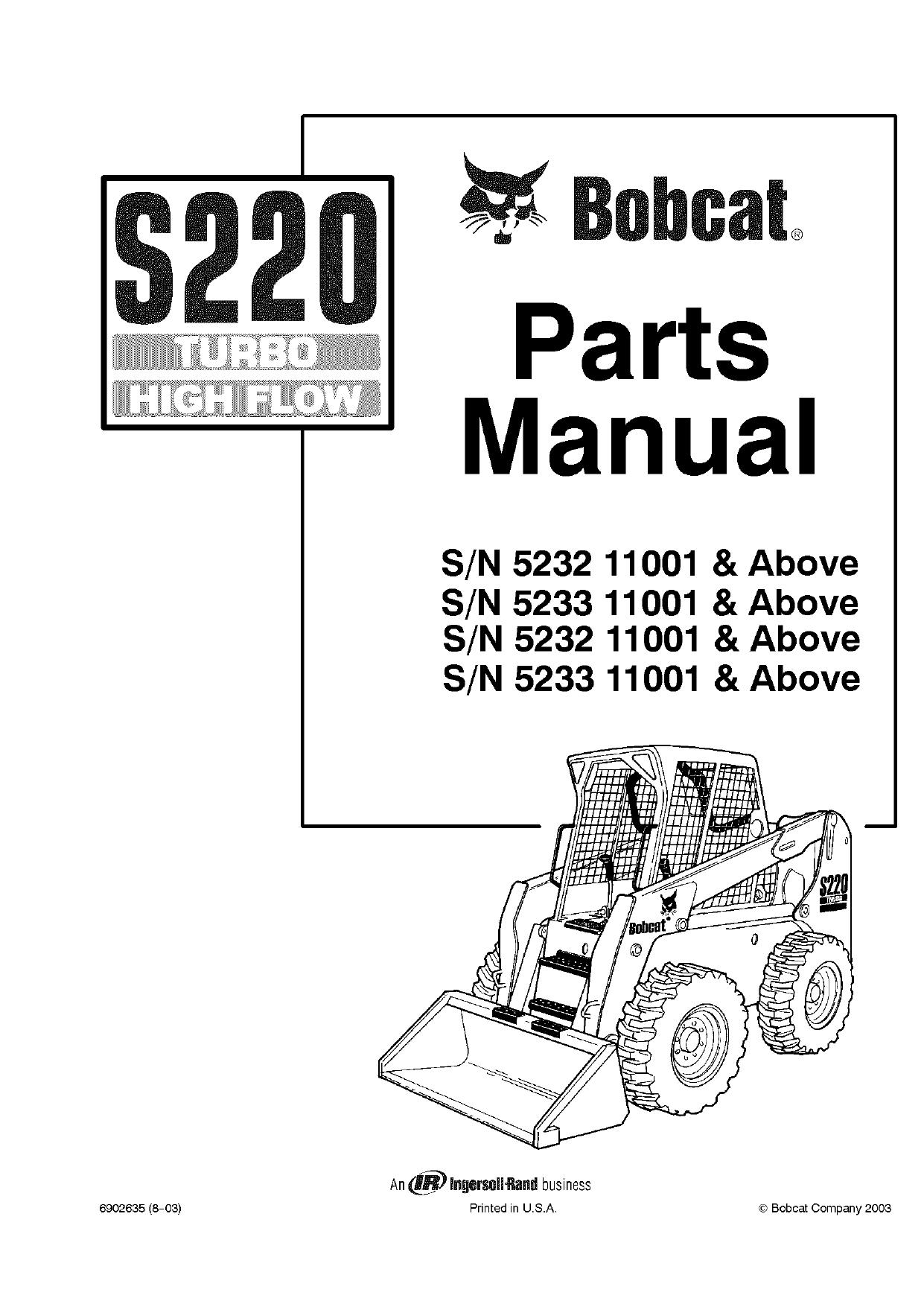 S220 G Skid Steer Loader parts manual Bobcat (2)